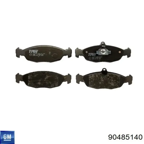 Передні тормозні колодки 90485140 General Motors