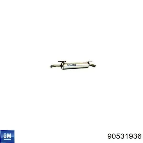 Глушник, задня частина 90531936 General Motors