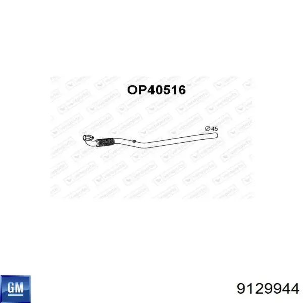 Глушник, центральна частина 9129944 General Motors