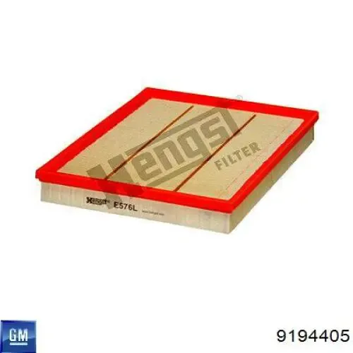 Повітряний фільтр 9194405 General Motors