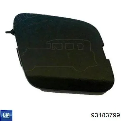 Заглушка бампера буксирувального гака, задня 93183799 General Motors