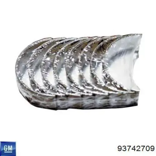 Вкладиші колінвала, шатунні, комплект, 2-й ремонт (+0,50) 430302504 SM