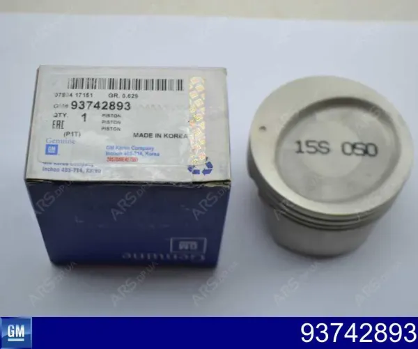 Поршень з пальцем без кілець, 2-й ремонт (+0,50) 93742893 General Motors