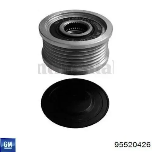 Шків генератора 95520426 Opel