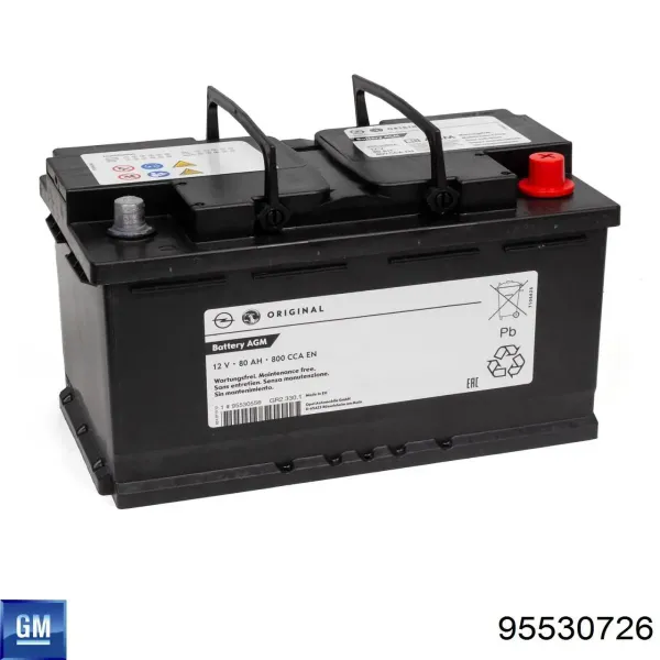 Акумуляторна батарея, АКБ 95530726 General Motors
