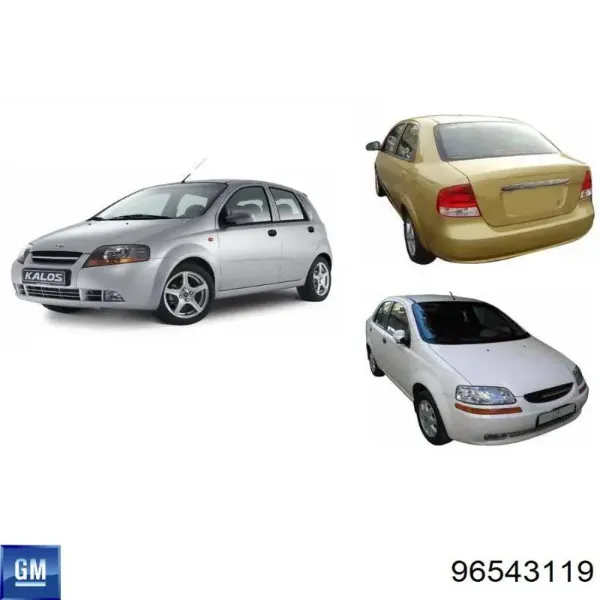 Дзеркало праве 96543119 General Motors
