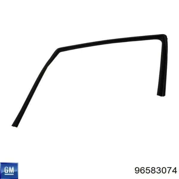 Молдинг опускного скла нижній, двері задньої, лівої 96583074 General Motors
