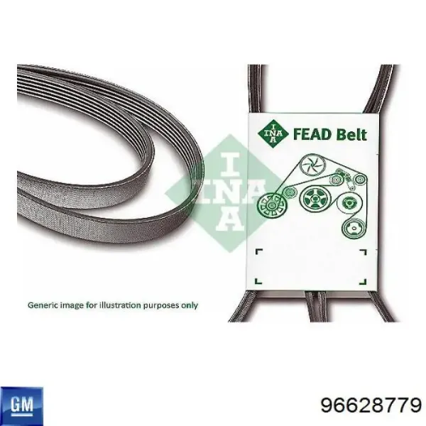 Ремінь генератора 96628779 General Motors