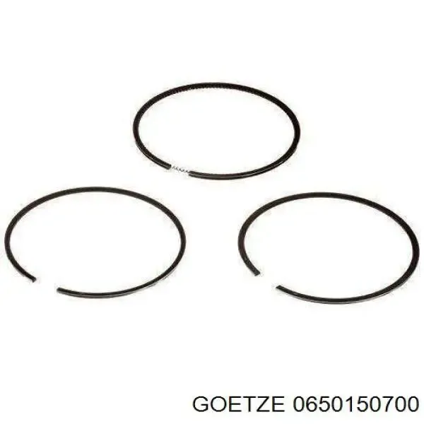 Кільця поршневі на 1 циліндр, 2-й ремонт (+0,50) 0650150700 Goetze
