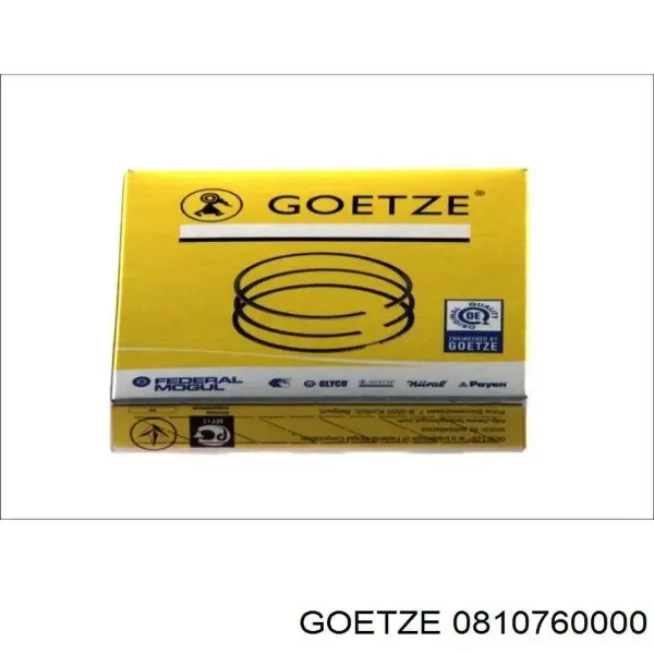 Кільця поршневі на 1 циліндр, STD. 0810760000 Goetze