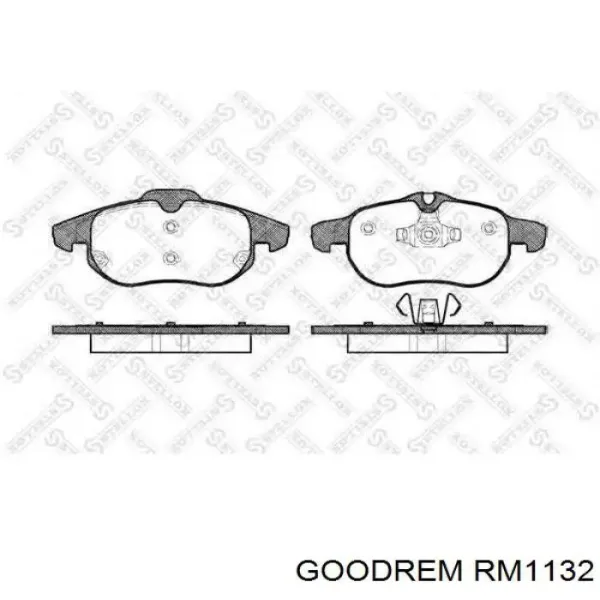 Передні тормозні колодки RM1132 Goodrem