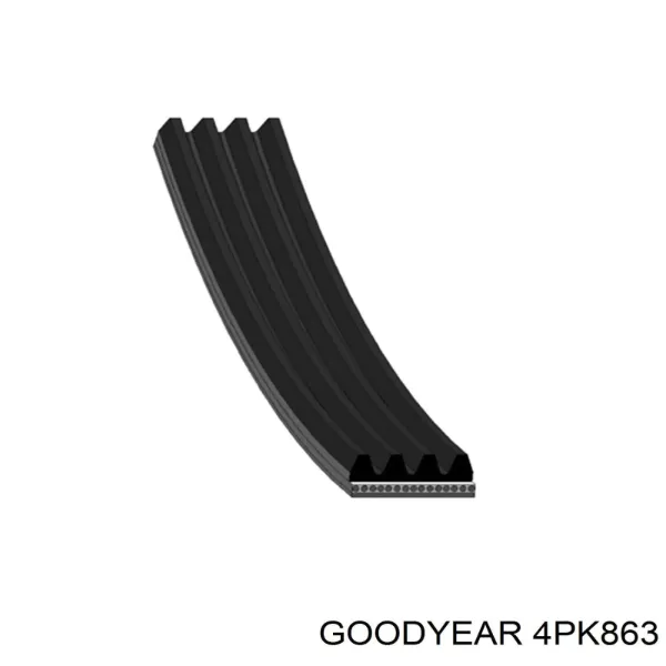 Ремінь генератора 4PK863 Goodyear