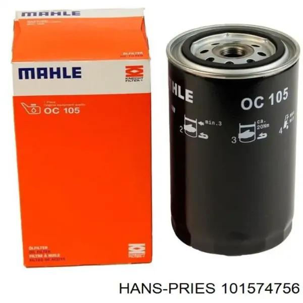 Масляний фільтр 101574756 Hans Pries (Topran)