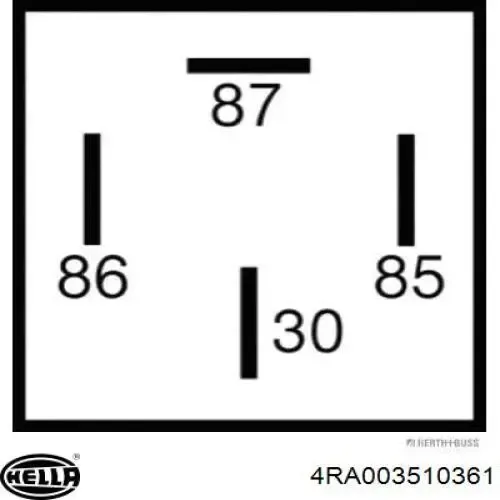 Реле кондиціонера 4RA003510361 HELLA