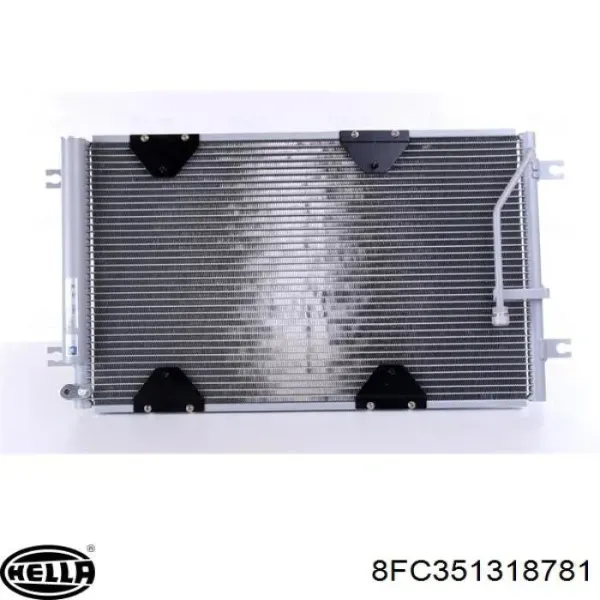 Радіатор кондиціонера 8FC351318781 HELLA