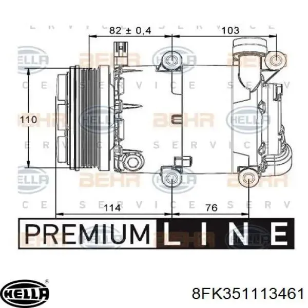 Компресор системи кондиціювання Ford 3M5H19497BD ціна, від