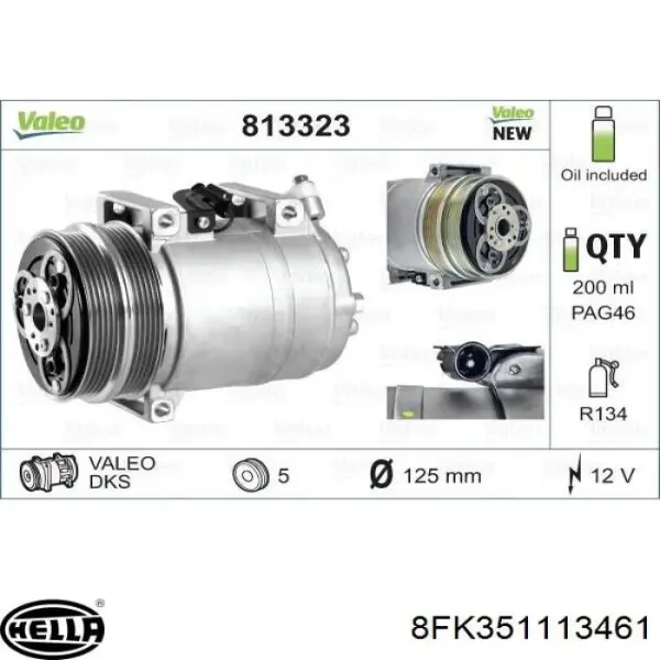 Купити 8603393 Volvo Компресор кліматичної установки