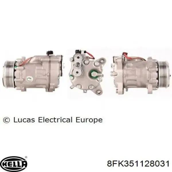 Компресор системи кондиціювання Volkswagen Polo III седан (6KV2) (1995 - 2001) ціна, від