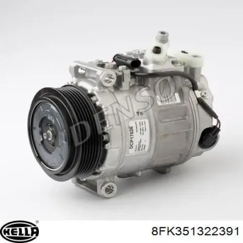 Компресор системи кондиціювання HELLA 8FK351322391 ціна, від