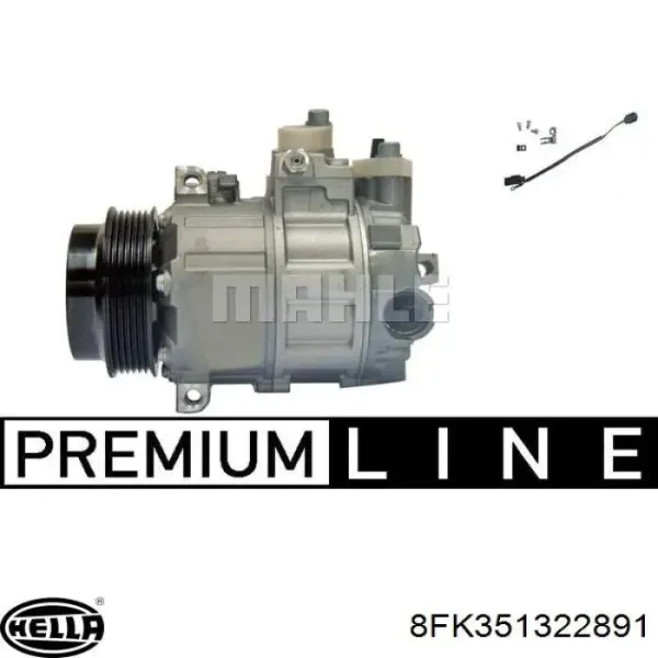 Компресор системи кондиціювання HELLA 8FK351322891 ціна, від