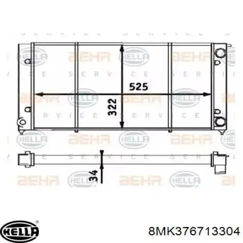 Радіатор 8MK376713304 HELLA