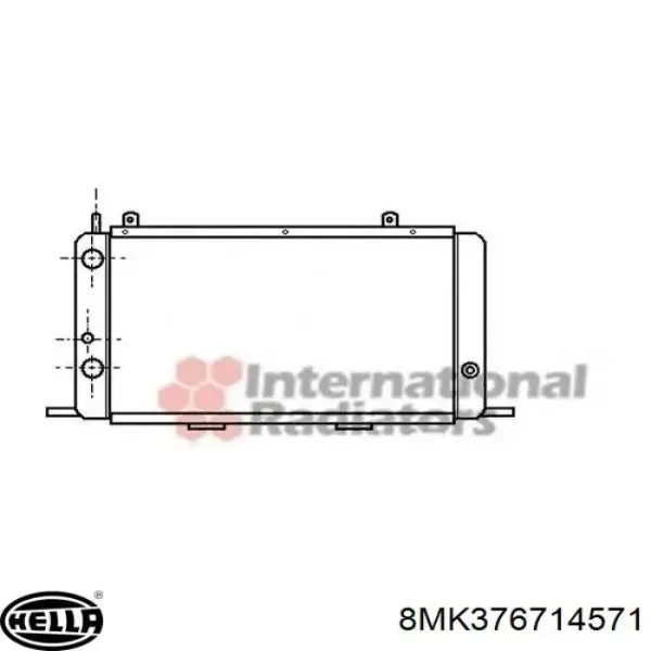 Радіатор 8MK376714571 HELLA