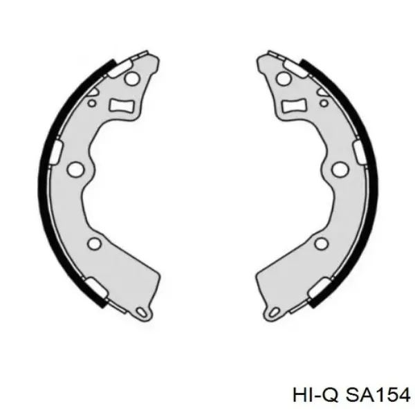 Колодки гальмові задні, барабанні SA154 Hi-q