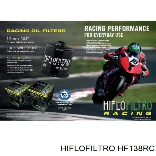 Масляний фільтр HF138RC Hiflofiltro
