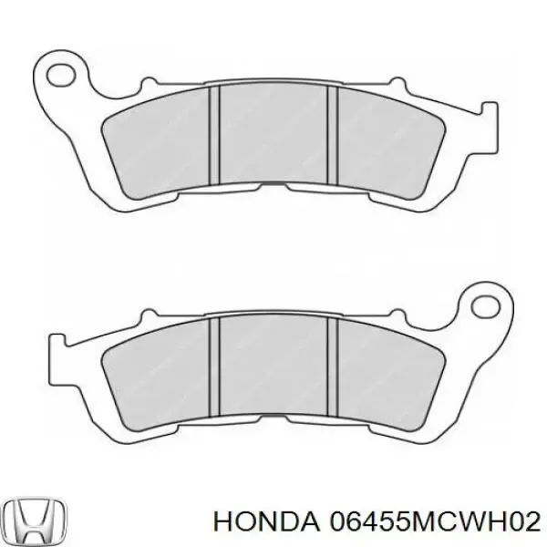 Передні тормозні колодки 06455MCWH02 Honda