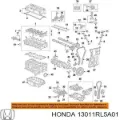 Кільця поршневі комплект на мотор, STD. NPR 13011RL5A01