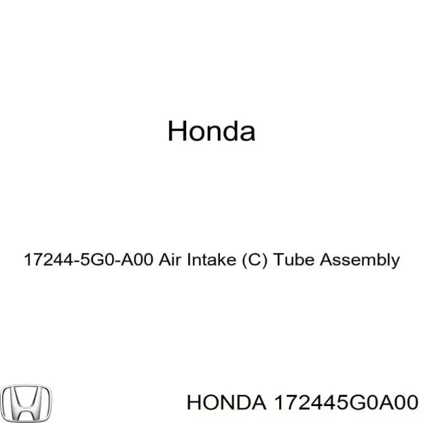  172445G0A00 Honda