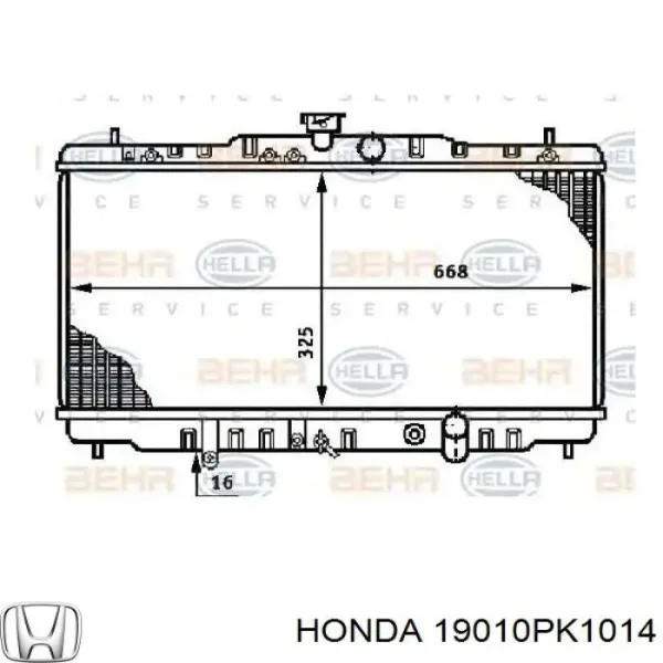 Радіатор 19010PK1014 Honda