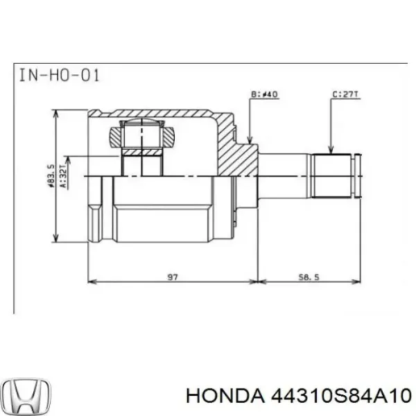  44310S84A10 Honda