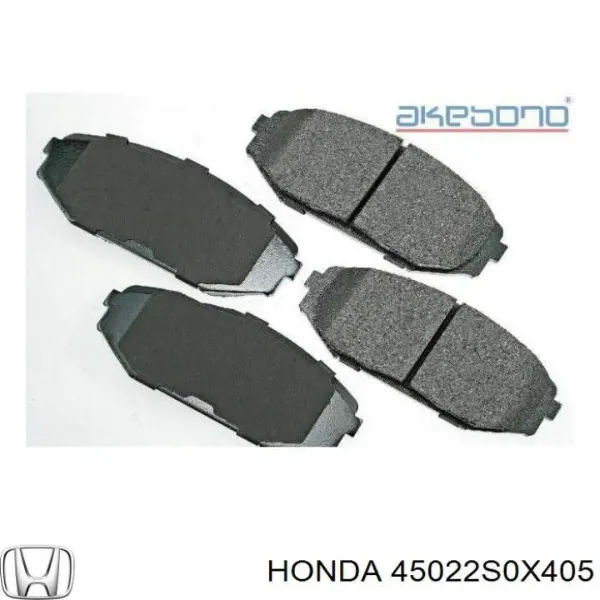 Передні тормозні колодки 45022S0X405 Honda
