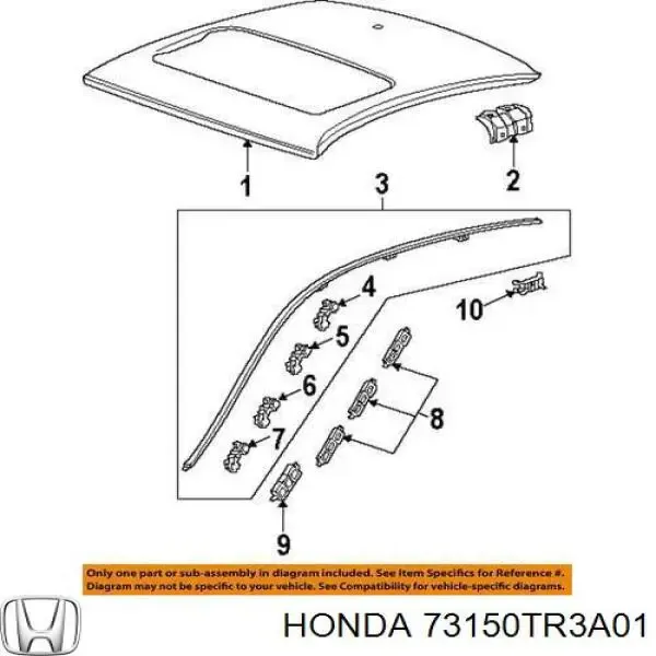  73150TR3A01 Honda