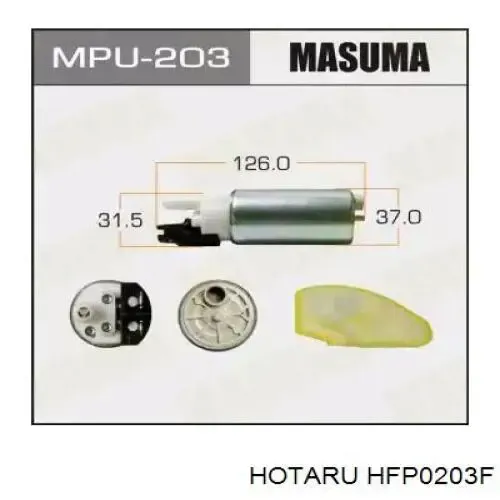 Насос паливний електричний HFP0203F Hotaru