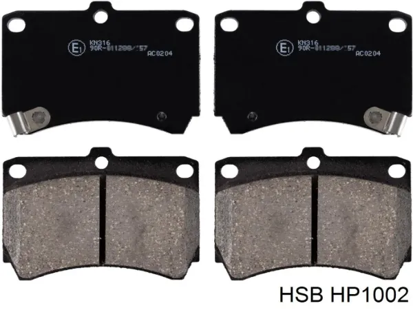 Передні тормозні колодки HP1002 HSB