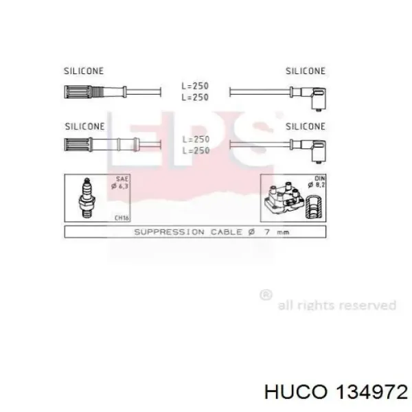 Високовольтні дроти 134972 Huco