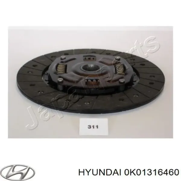 Диск зчеплення 0K01316460 Hyundai/Kia