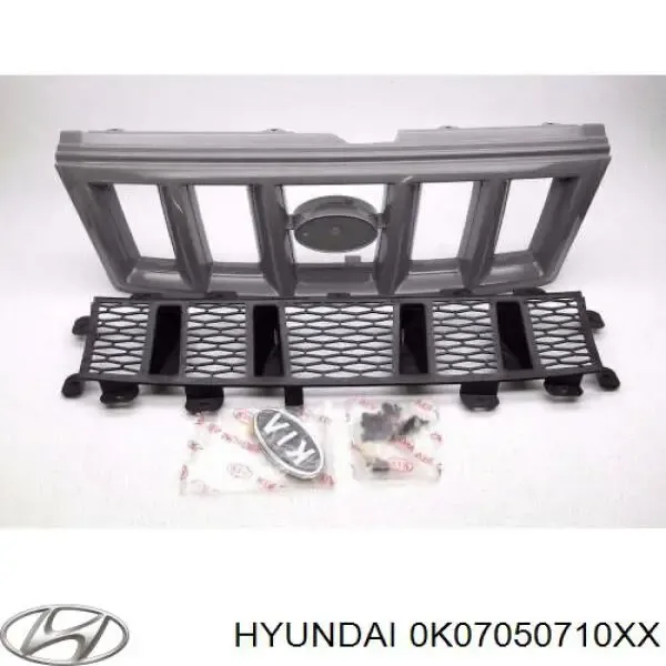 Решітка радіатора 0K07050710XX Hyundai/Kia