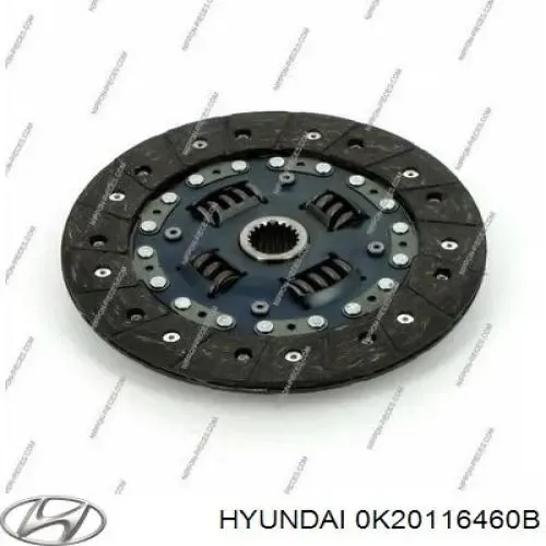 Диск зчеплення 0K20116460B Hyundai/Kia