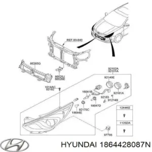 Лампочка 1864428087N HYUNDAI