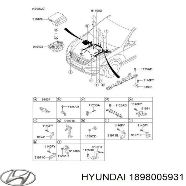 Запобіжник Hyundai/Kia 1898005931 ціна, від