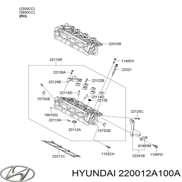 Головка двигуна Hyundai I30 хетчбек (FD) (2007 - 2011) ціна, від