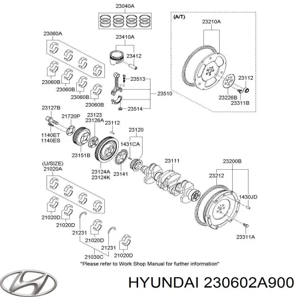 Вкладиші шатунові Hyundai I30 
