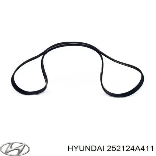 Ремінь генератора 252124A411 Hyundai/Kia