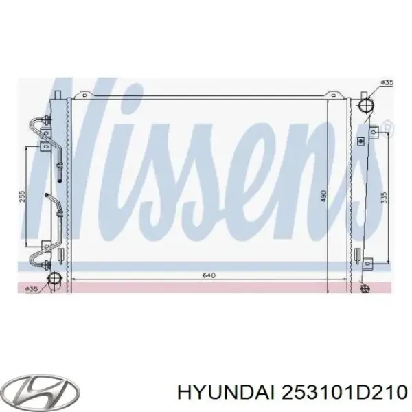 Радіатор 253101D210 Hyundai/Kia