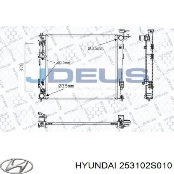 Радіатор 253102S010 Hyundai/Kia