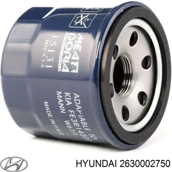 Масляний фільтр 2630002750 Hyundai/Kia