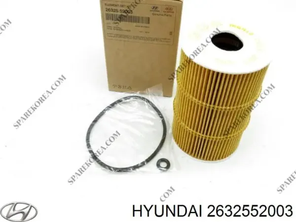 Масляний фільтр 2632552003 Hyundai/Kia